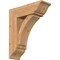 Ekena Millwork Thorton Traditional Smooth Bracket w/ Offset Brace, Western Red Cedar, 7 1/2"W x 22"D x 26"H BKT0806X22X26THR01SWR - alternate 1